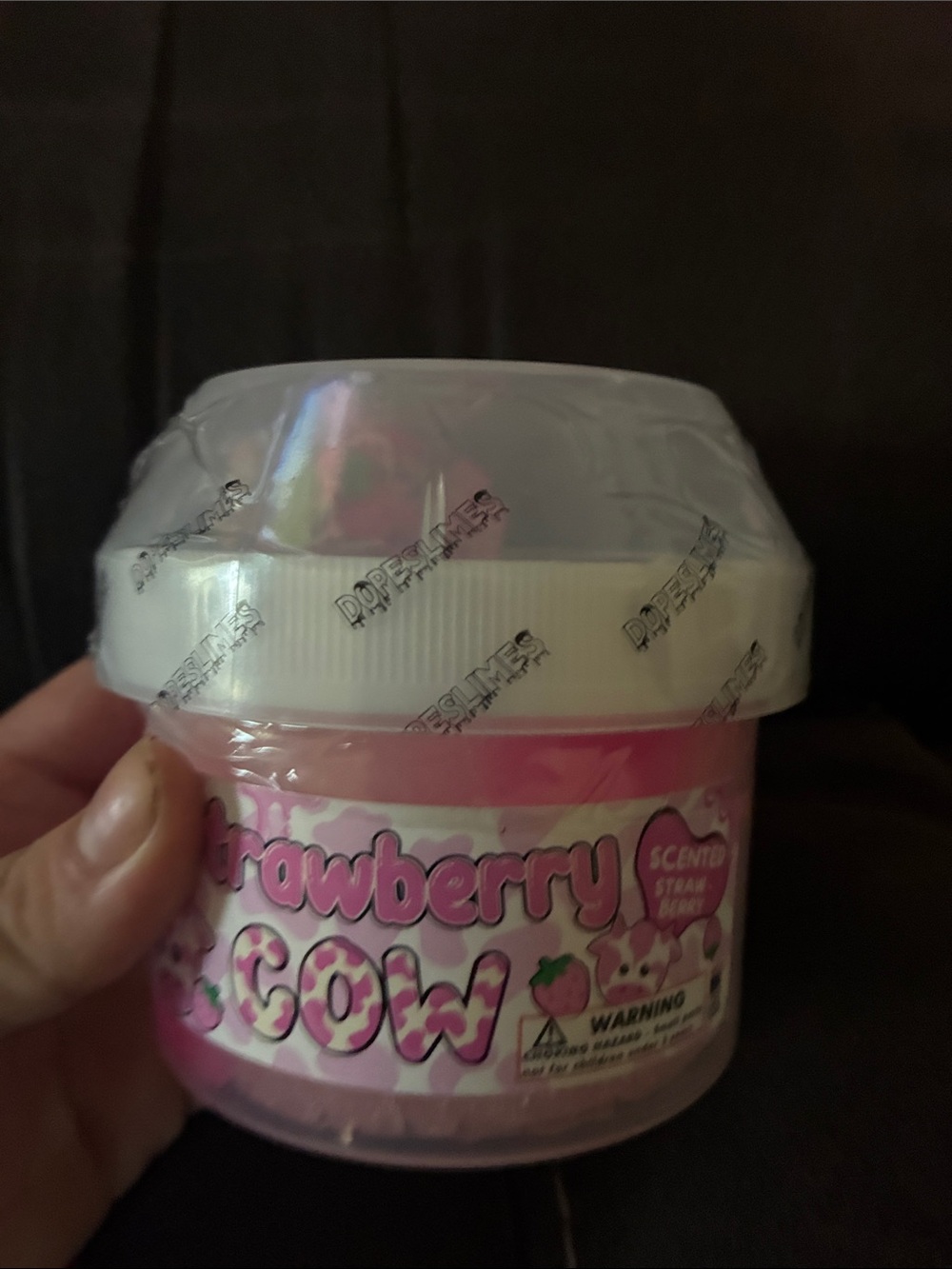 Strawberry Cow Scented slime - Pink